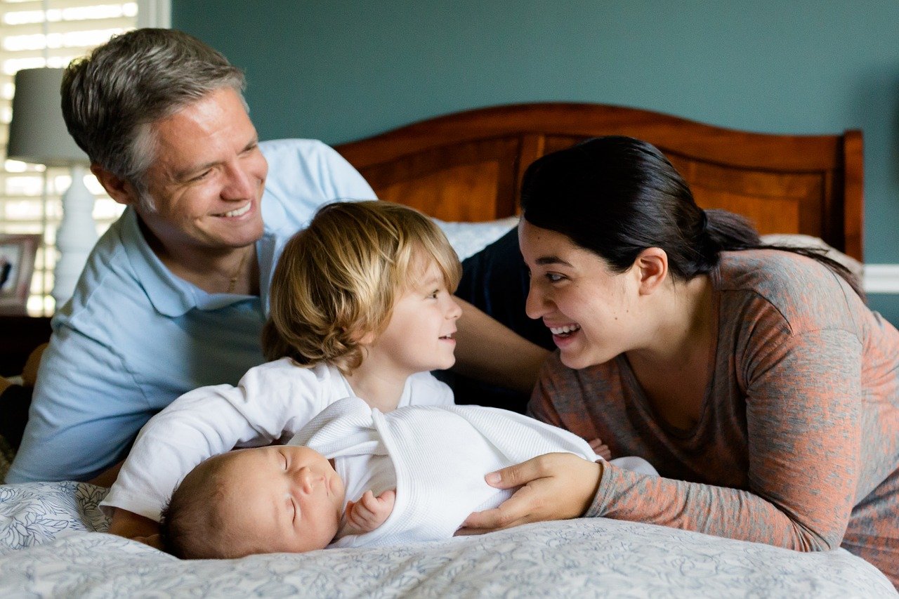 Famille souriante